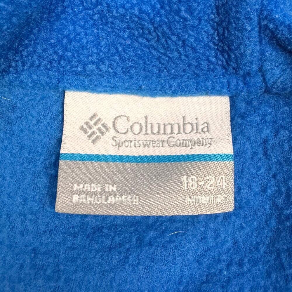 Columbia Sportswear Steens Mt Overlay Hooded Fleece Toddler Jacket Sz 18-24M - Picture 7 of 8